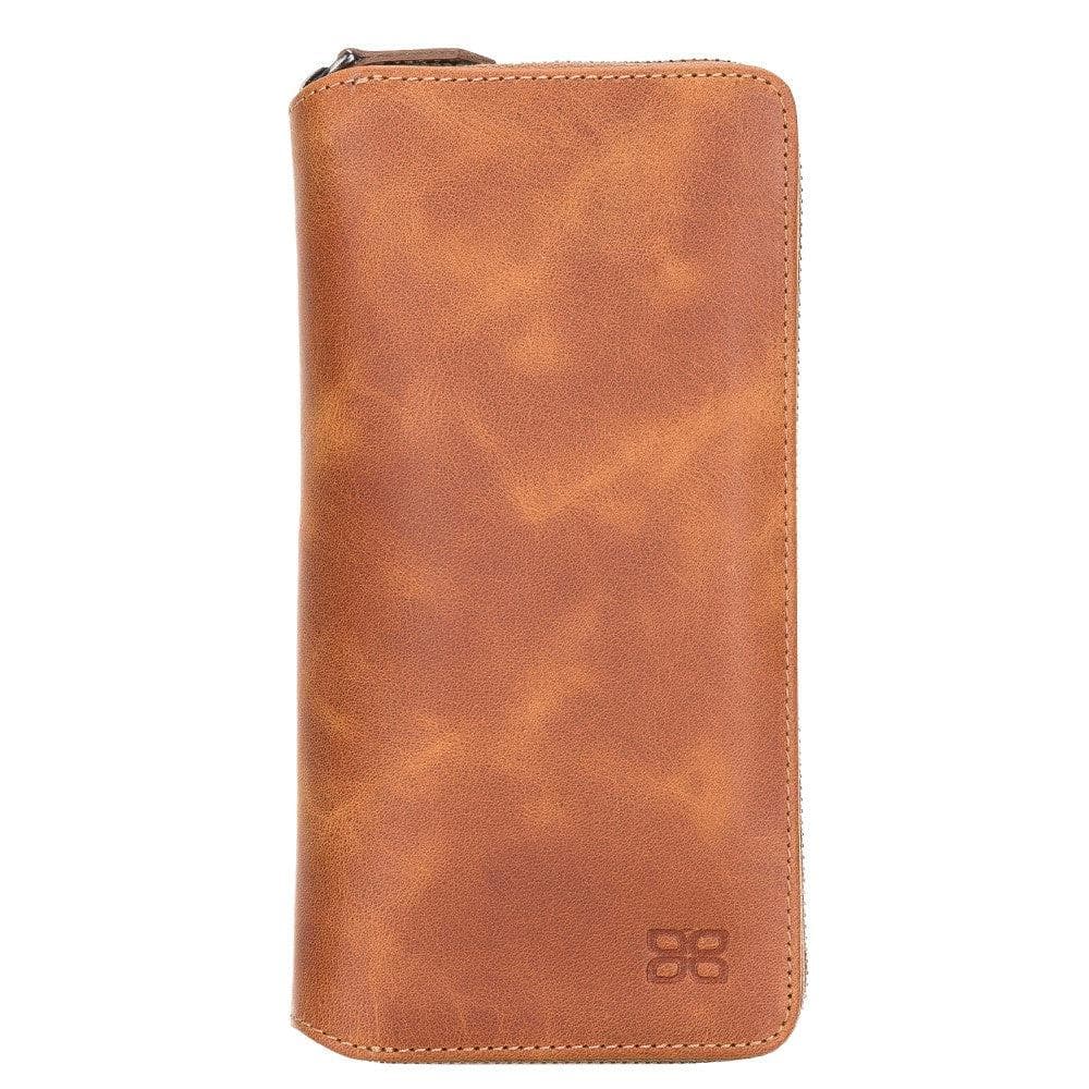 Samsung Galaxy S21 Series Genuine Leather Pouch Magic Wallet Detachable and Zipper Wallet Case