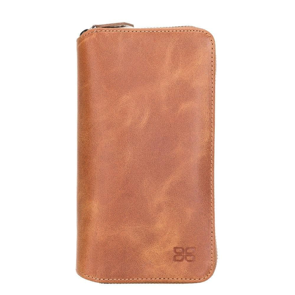 Samsung Galaxy S21 Series Genuine Leather Pouch Magic Wallet Detachable and Zipper Wallet Case