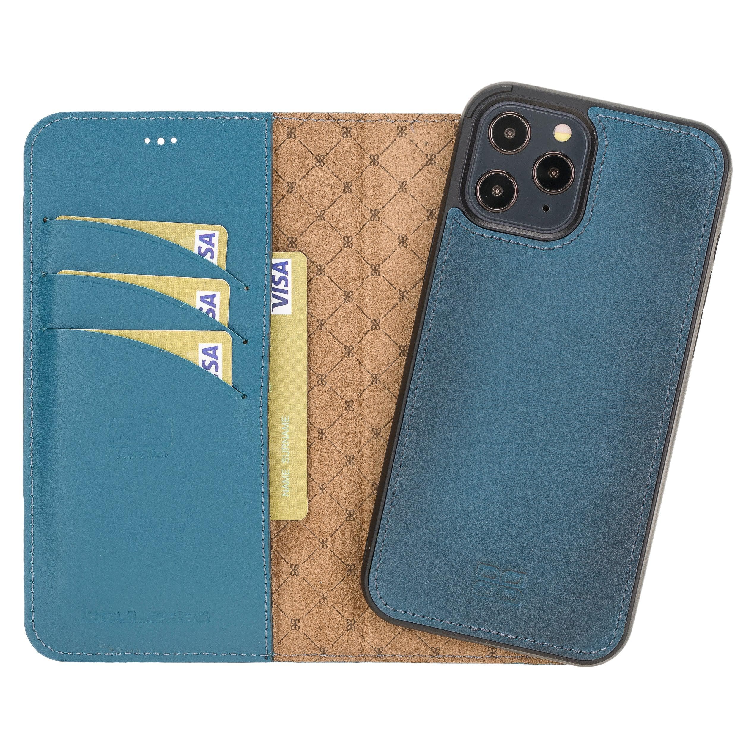 iPhone 12 Series Genuine Leather Magic Detachable Wallet Cases