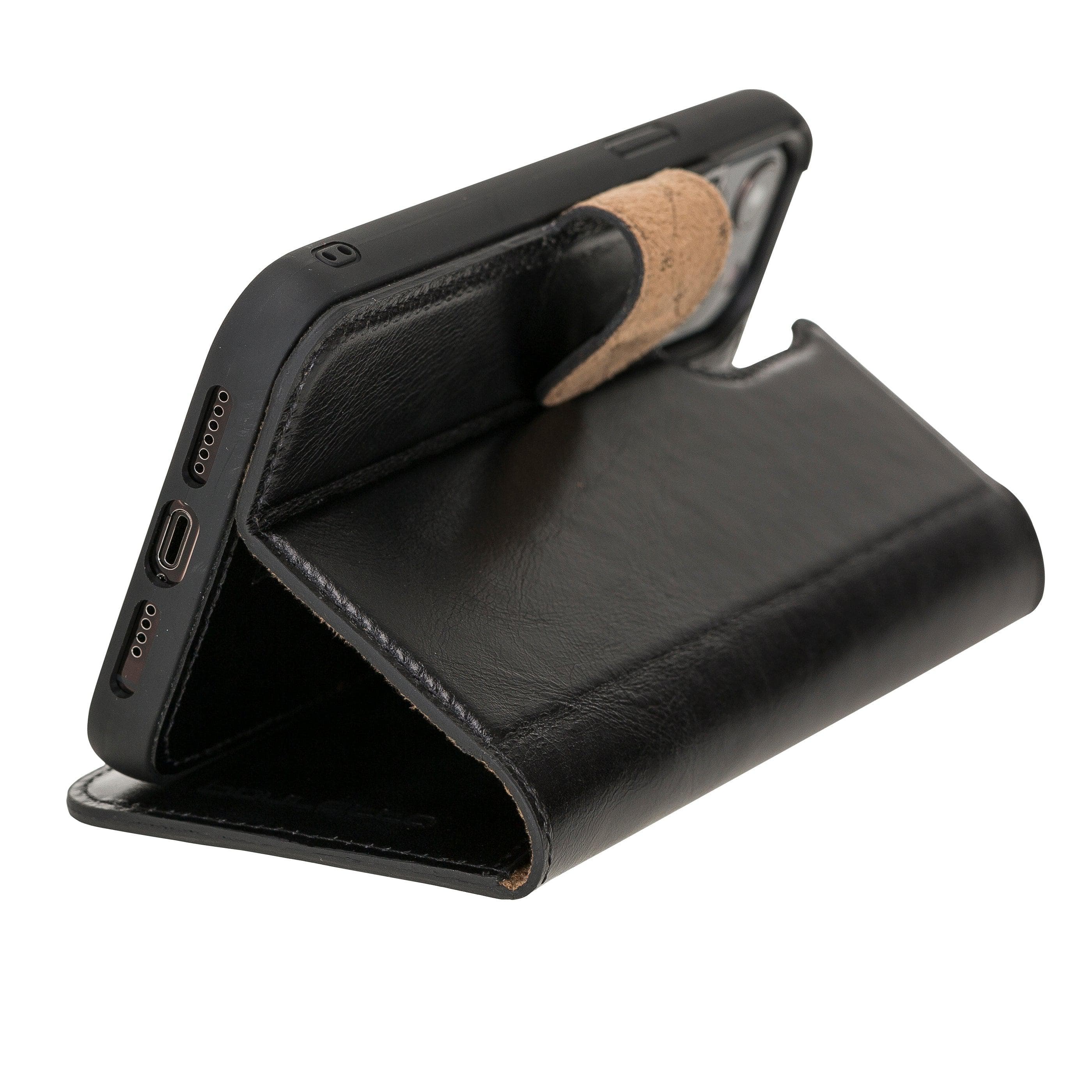 iPhone 12 Series Genuine Leather Magic Detachable Wallet Cases
