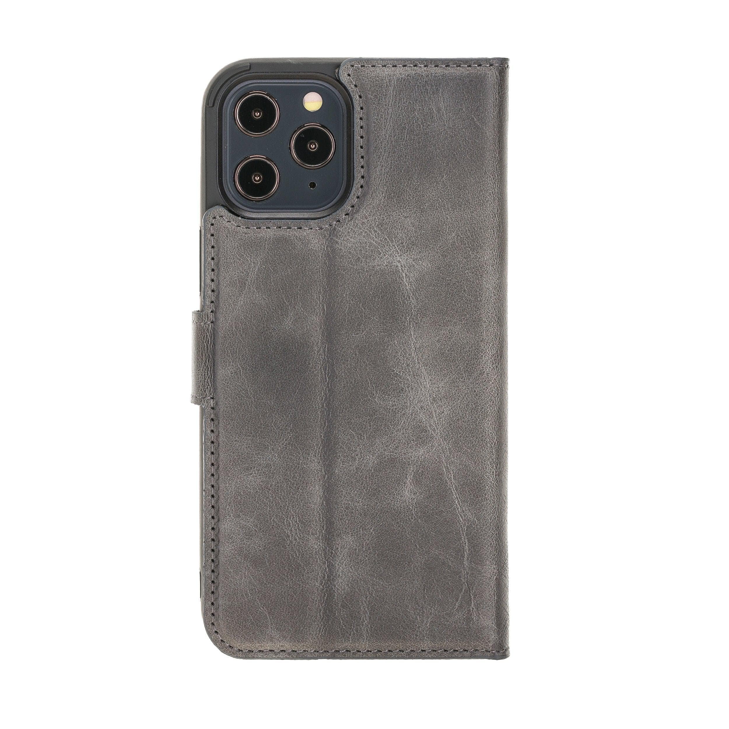 iPhone 12 Series Genuine Leather Magic Detachable Wallet Cases