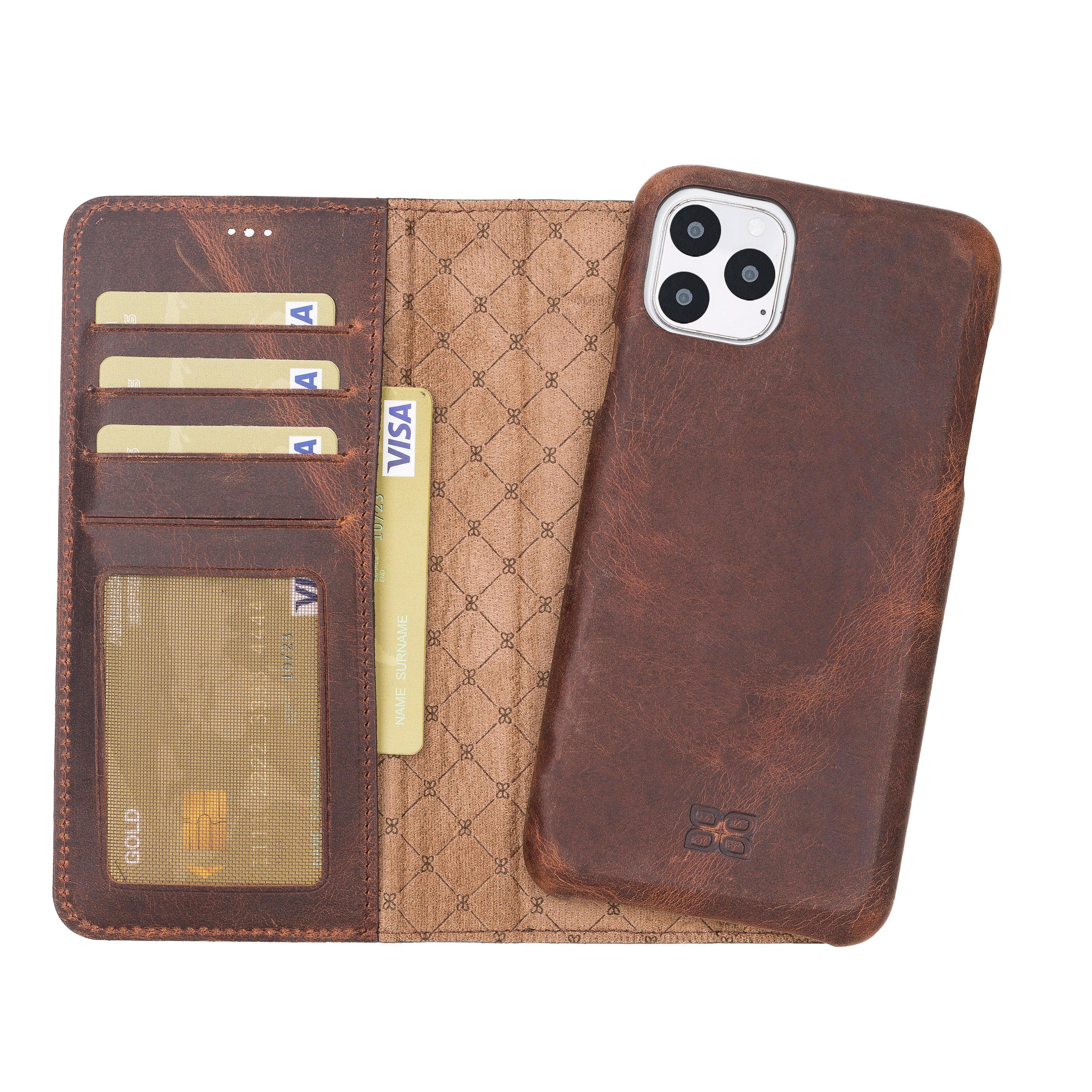 iPhone 11 Series Genuine Leather F360 Magic Detachable Wallet Case