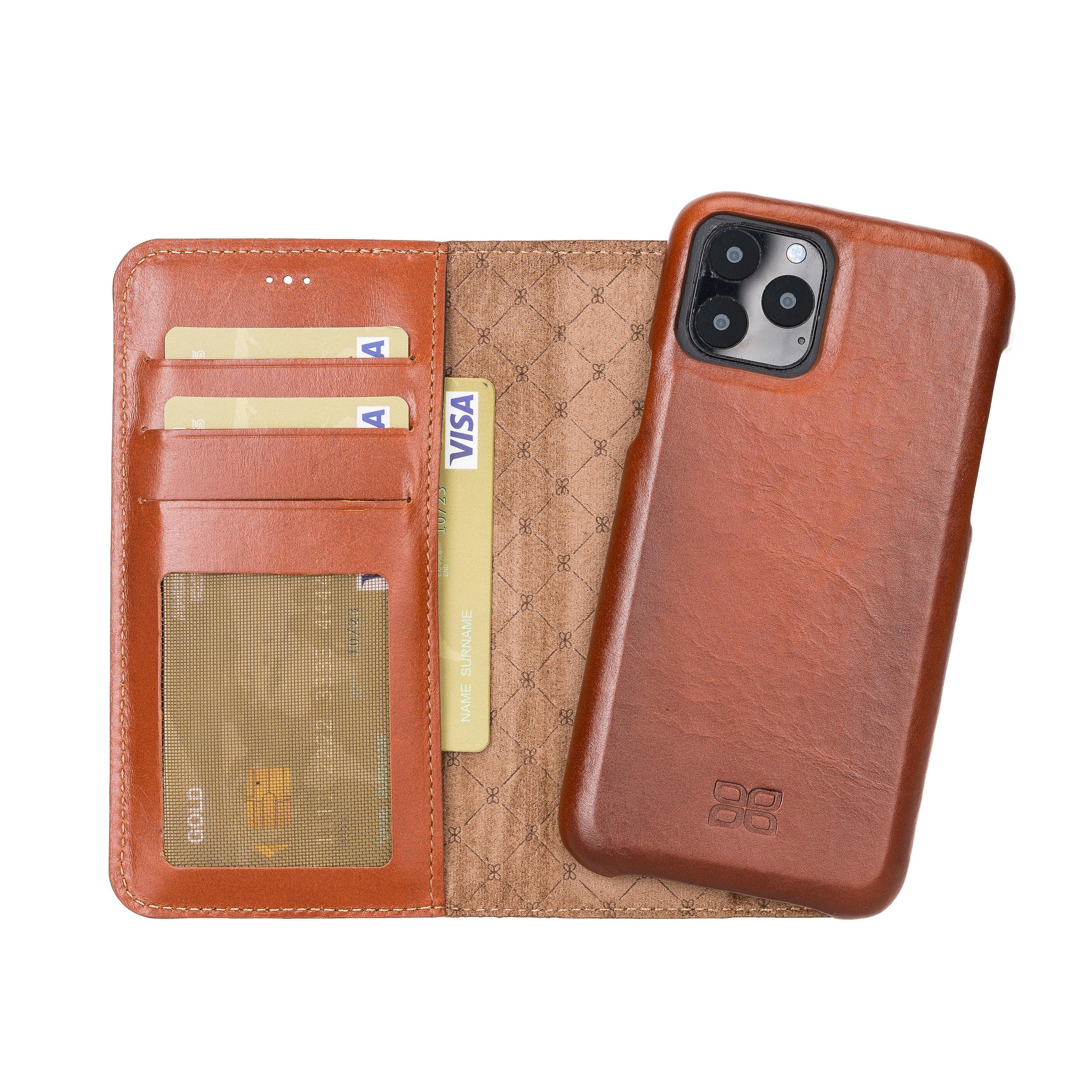iPhone 11 Series Genuine Leather F360 Magic Detachable Wallet Case
