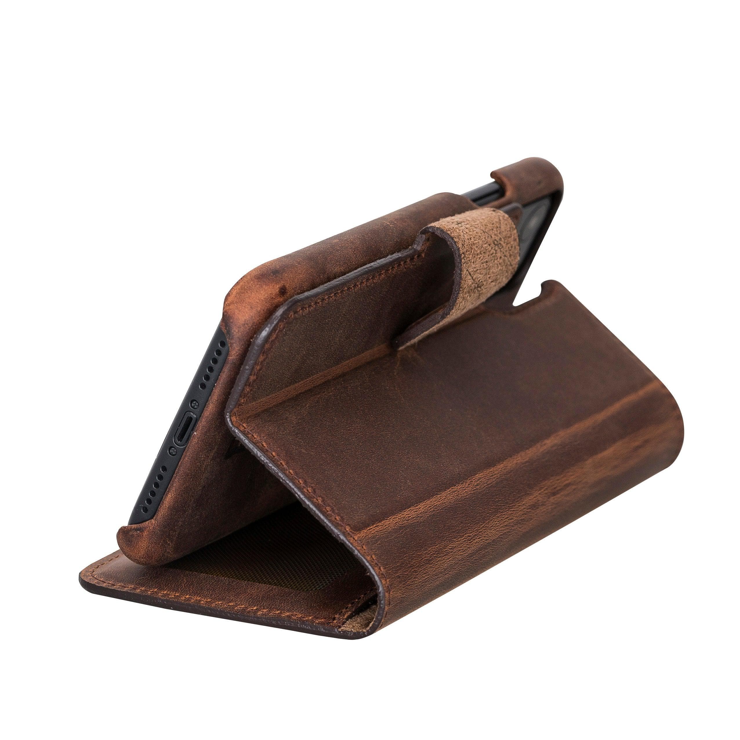 F360 iPhone 12 Series Leder-Brieftaschenhülle