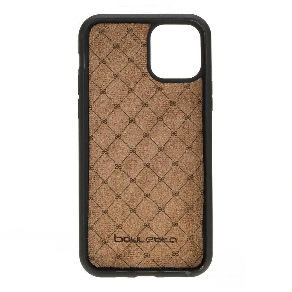 iPhone 11 Series Genuine Leather Flex Back Cover with Card Holder