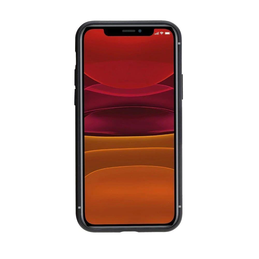 iPhone 11 Series Genuine Leather Flex Back Cover with Card Holder