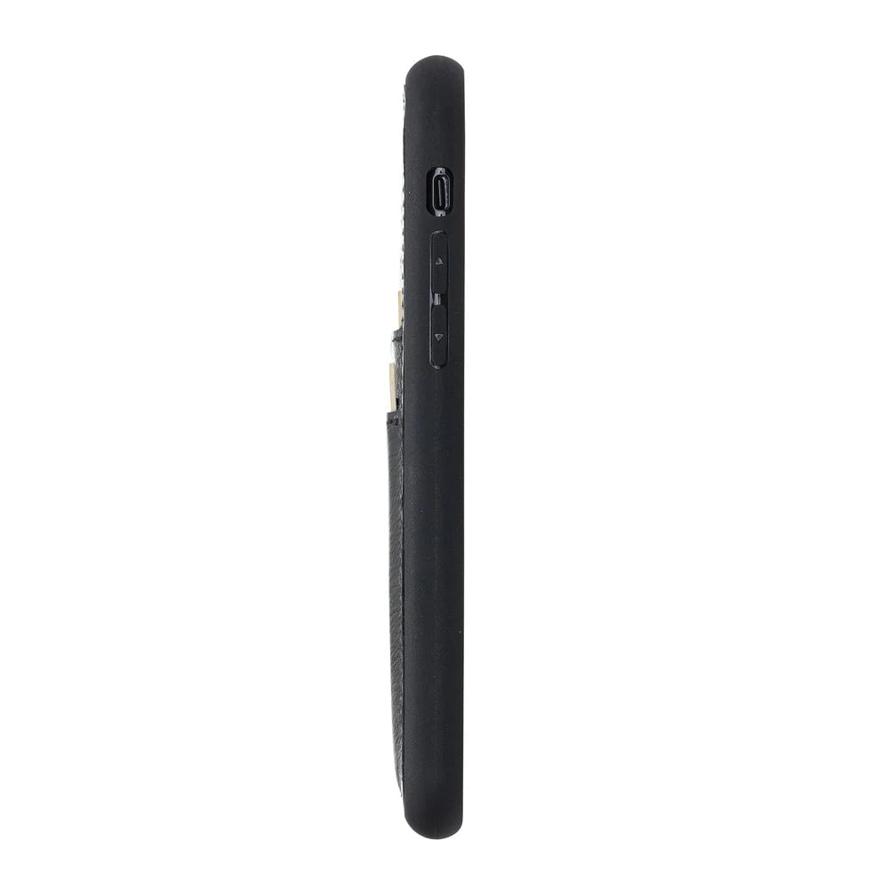 iPhone 11 Series Genuine Leather Flex Back Cover with Card Holder