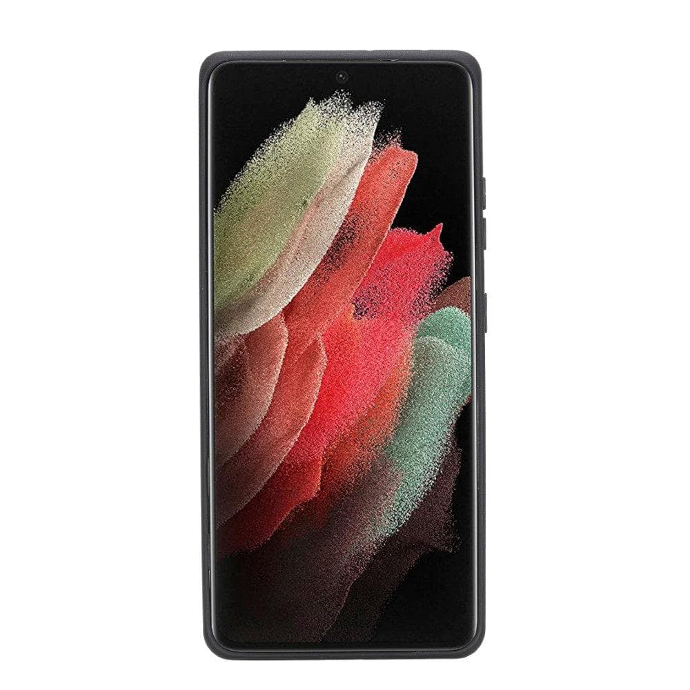 Samsung Galaxy S21 Series Genuine Leather Flex Back Cover with Card Holder