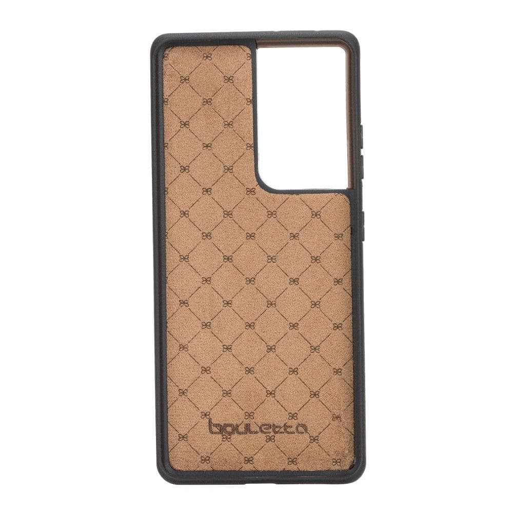 Samsung Galaxy S21 Series Genuine Leather Flex Back Cover with Card Holder
