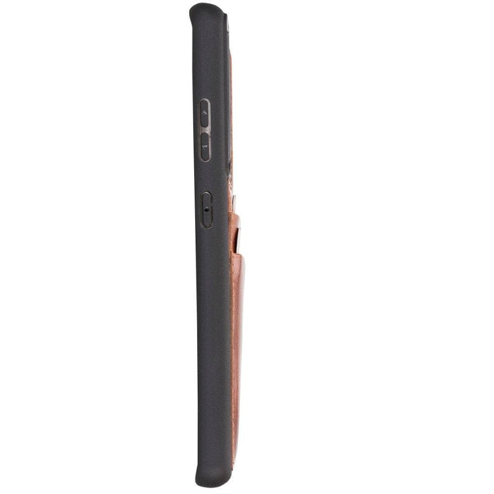 Samsung Galaxy S21 Series Genuine Leather Flex Back Cover with Card Holder
