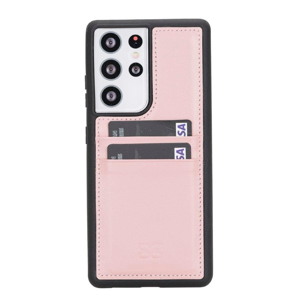 Samsung Galaxy S21 Series Genuine Leather Flex Back Cover with Card Holder