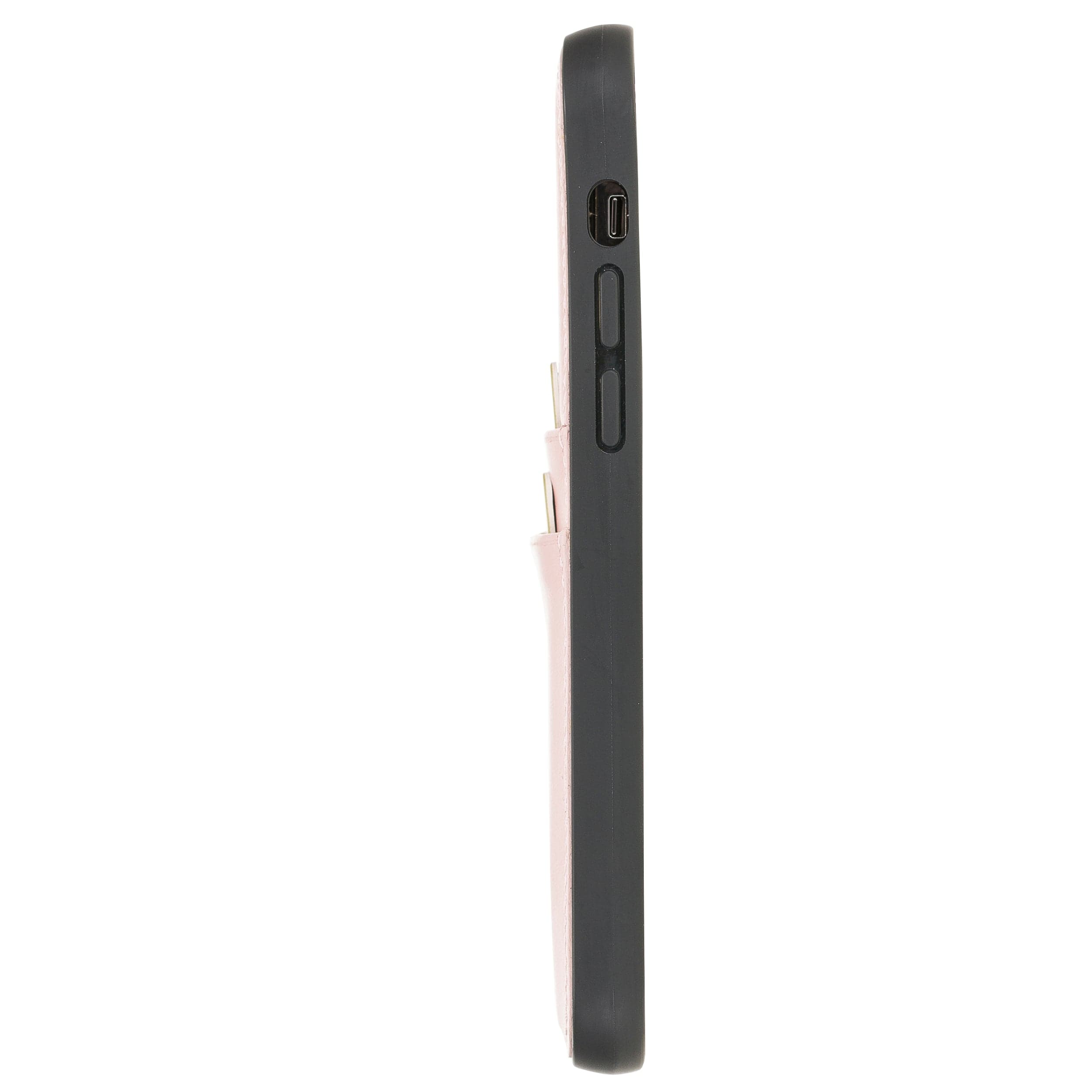 iPhone 12 Series Genuine Leather Back Cover with Card Holder