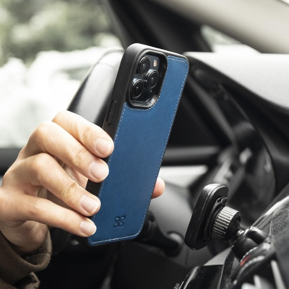 Étui portefeuille détachable en cuir véritable pour iPhone 13
