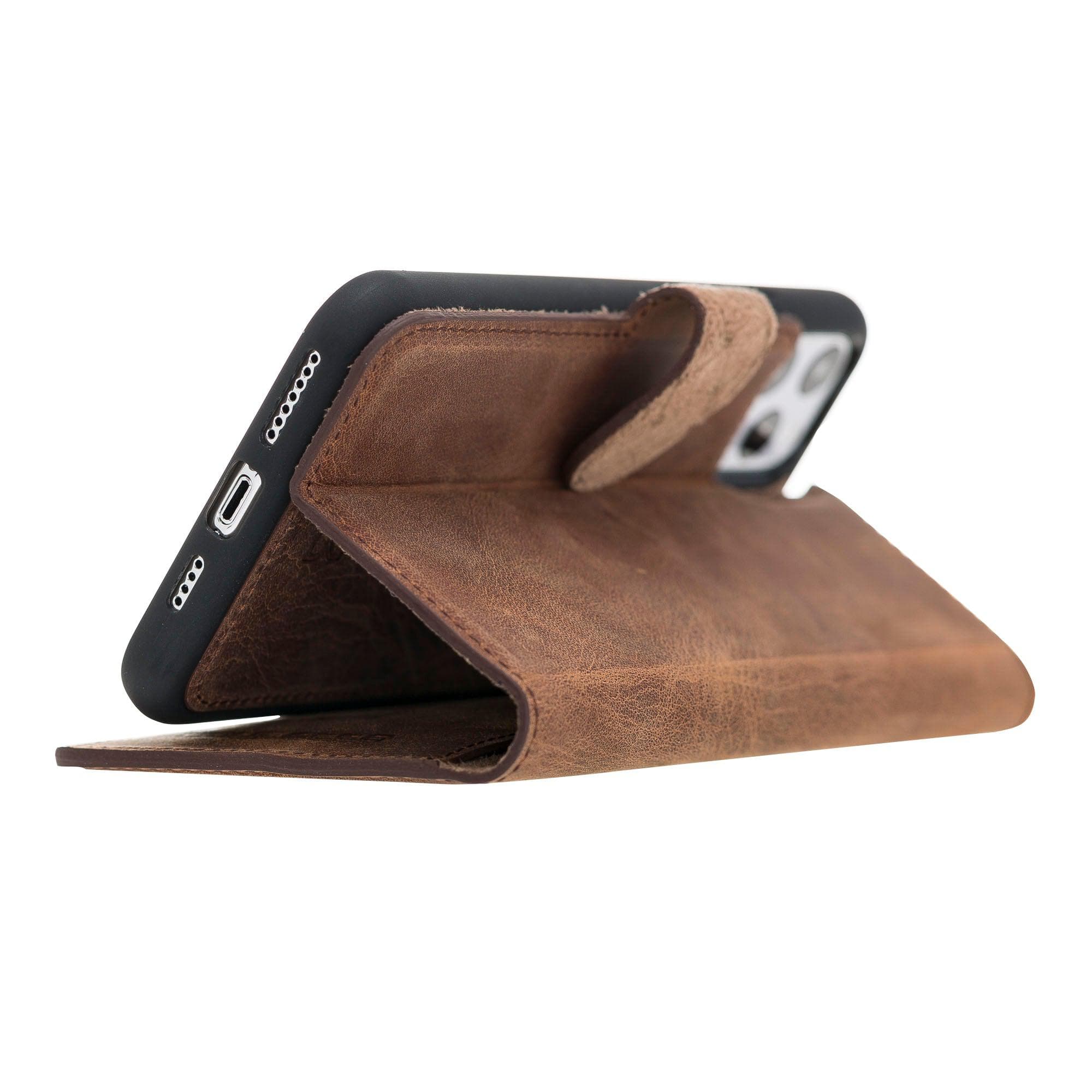 iPhone 11 Series Genuine Leather Magic Detachable Wallet Case