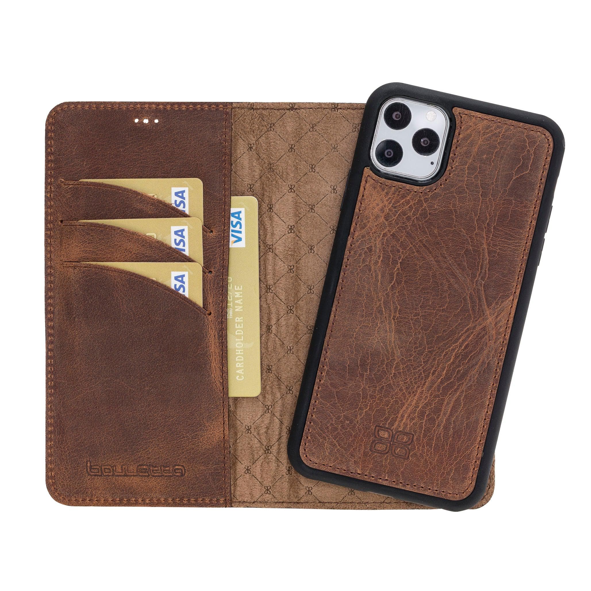 iPhone 11 Series Genuine Leather Magic Detachable Wallet Case