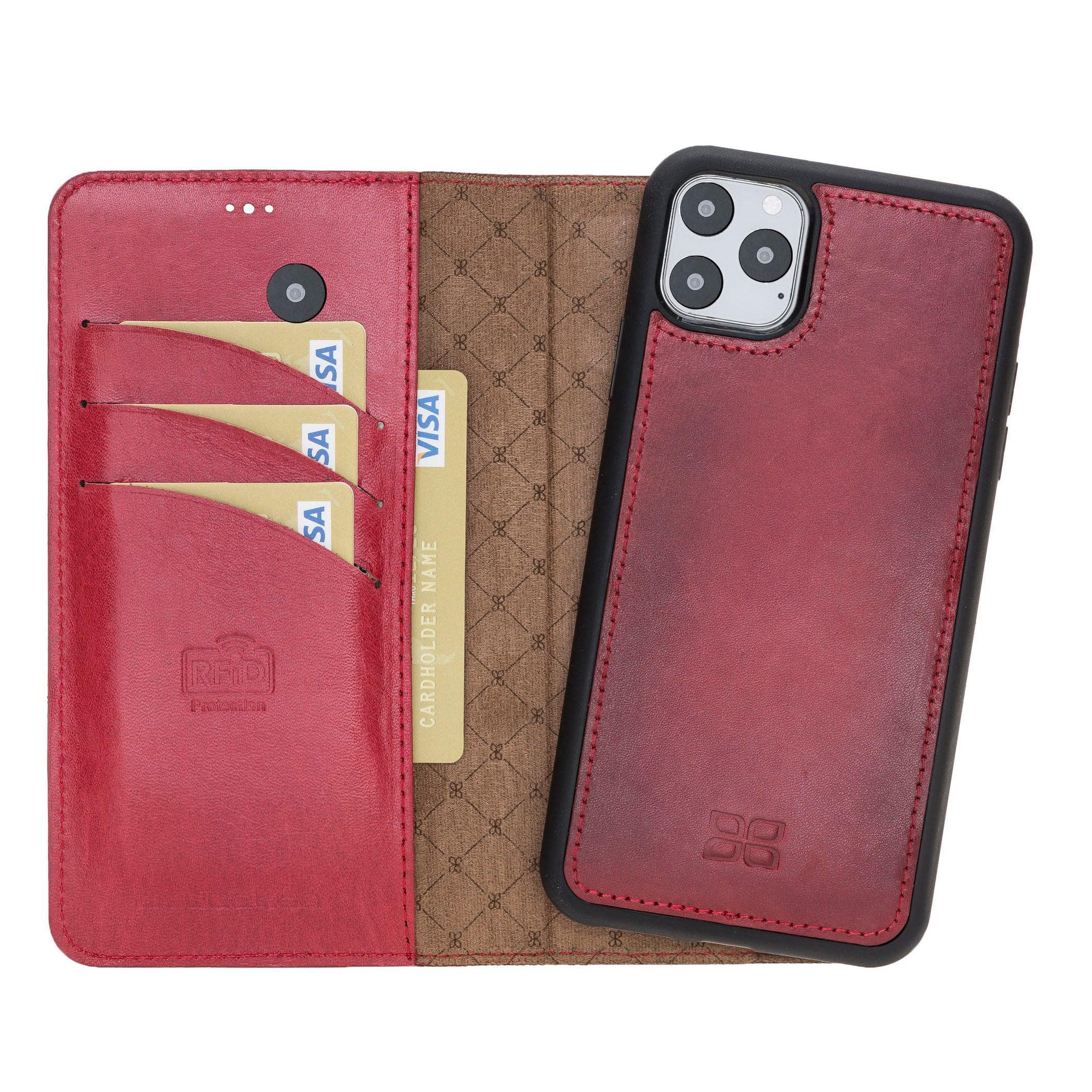 iPhone 11 Series Genuine Leather Magic Detachable Wallet Case