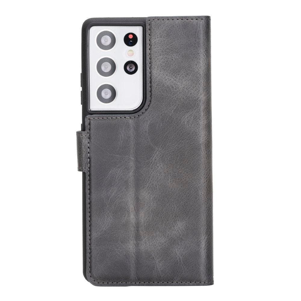 Samsung Galaxy S21 Series Genuine Leather Detachable Wallet Cases