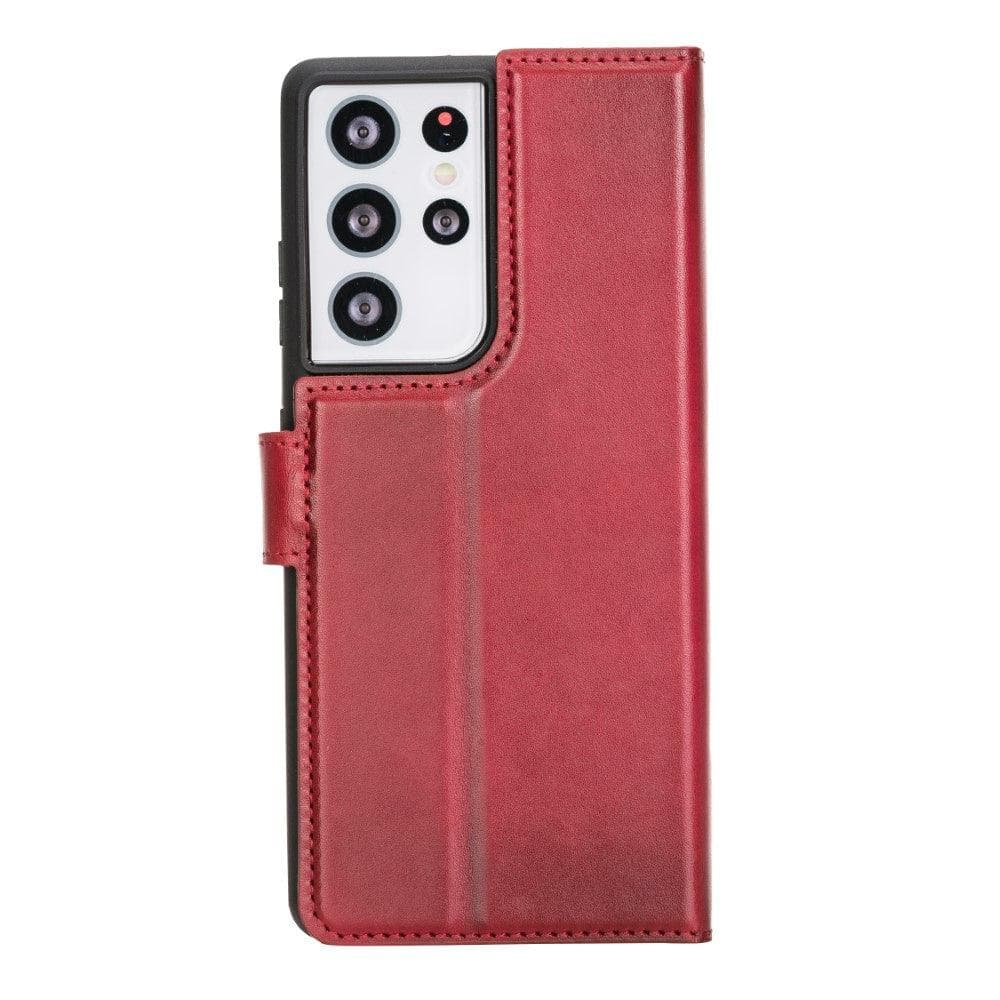 Samsung Galaxy S21 Series Genuine Leather Detachable Wallet Cases