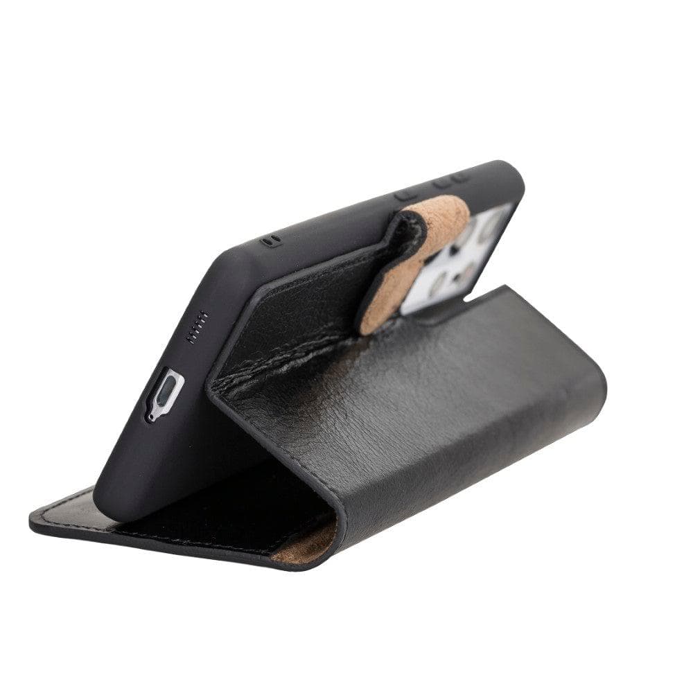 Samsung Galaxy S21 Series Genuine Leather Non-Detachable Wallet Cases