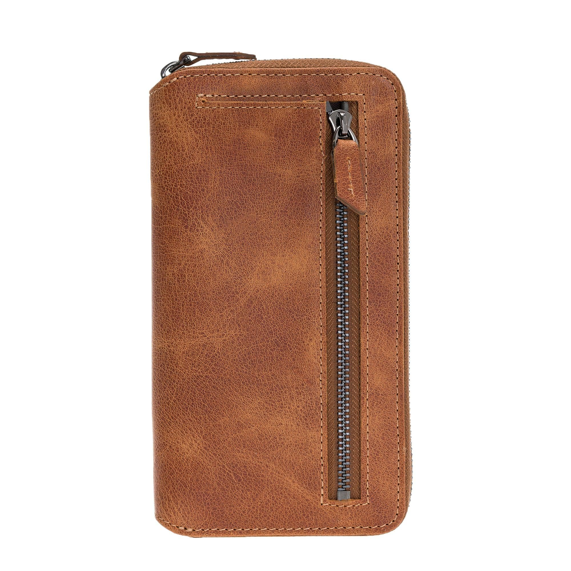 Apple iPhone 11 Series Genuine Leather Pouch Detachable Wallet Case