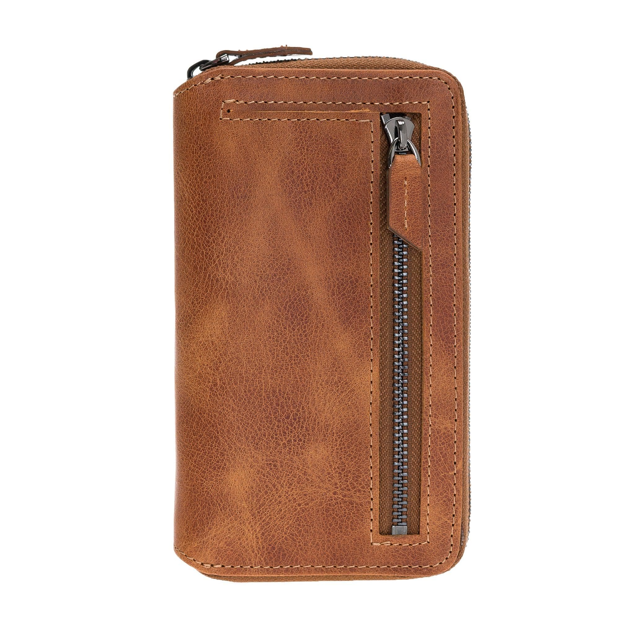 Apple iPhone 11 Series Genuine Leather Pouch Detachable Wallet Case