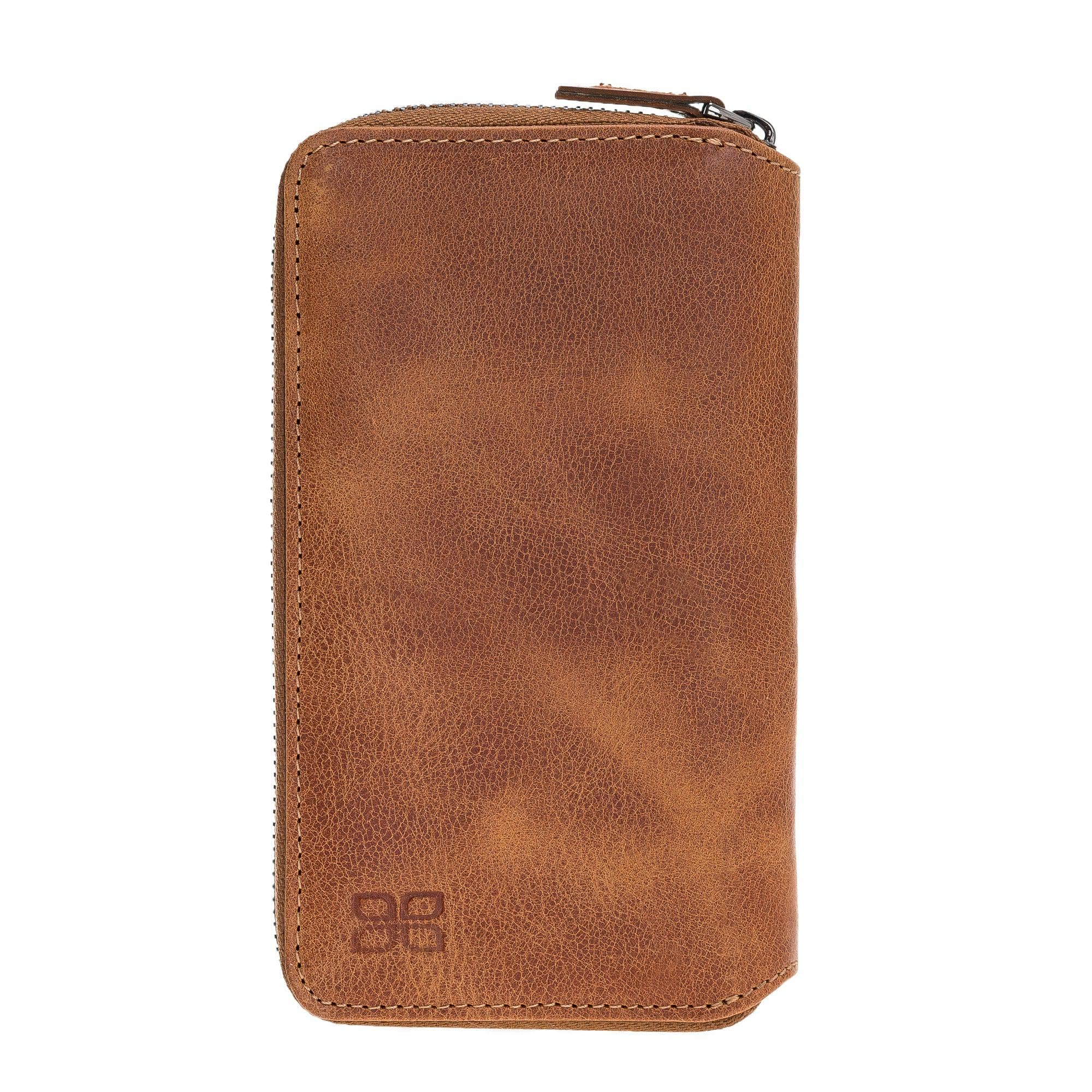 Apple iPhone 11 Series Genuine Leather Pouch Detachable Wallet Case