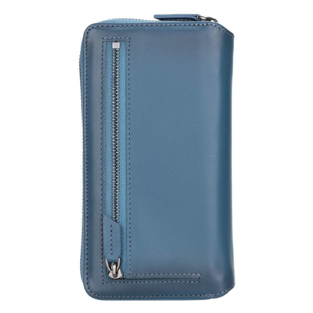 iPhone 12 Series Genuine Leather Detachable and Zipper Pouch Magic Wallet