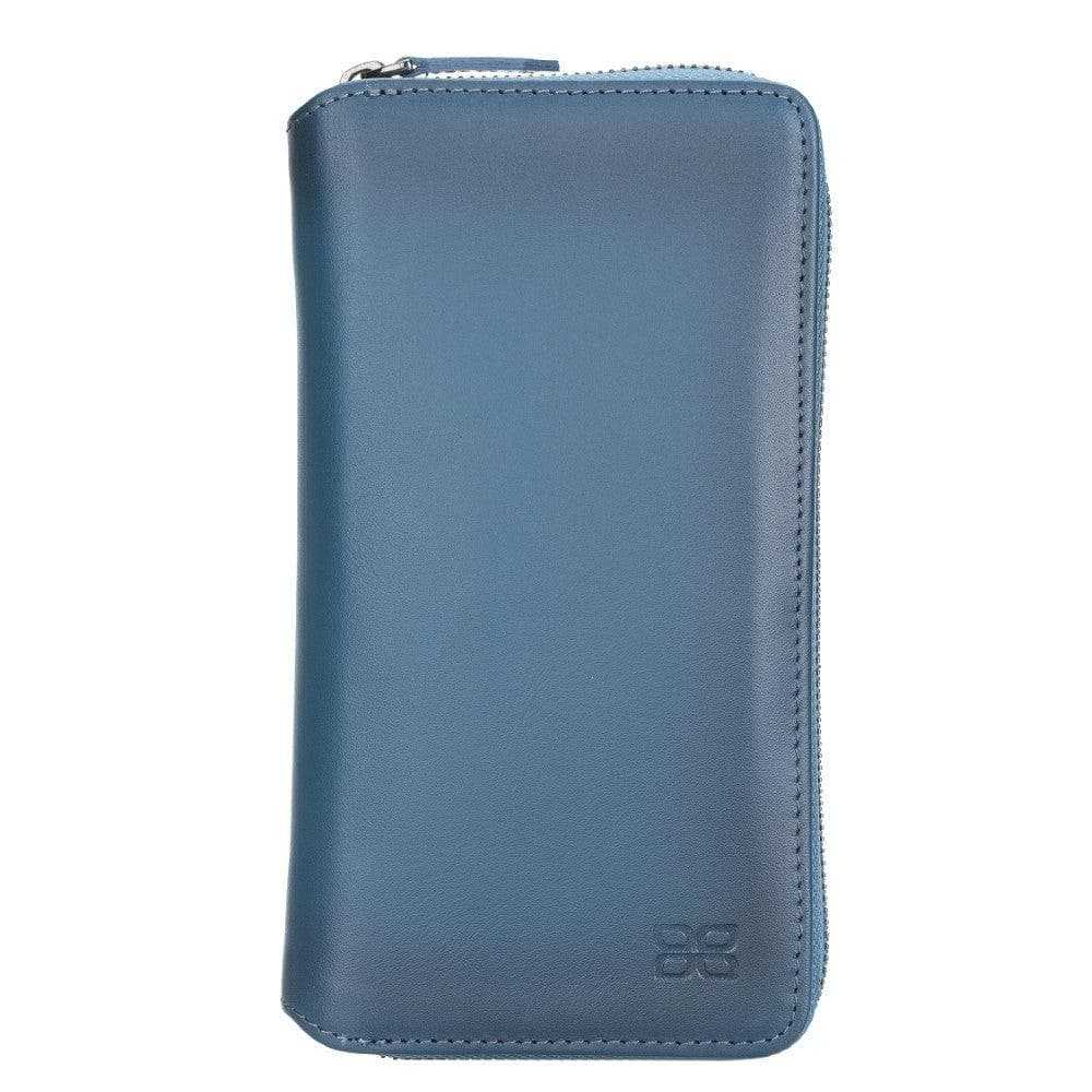 iPhone 12 Series Genuine Leather Detachable and Zipper Pouch Magic Wallet