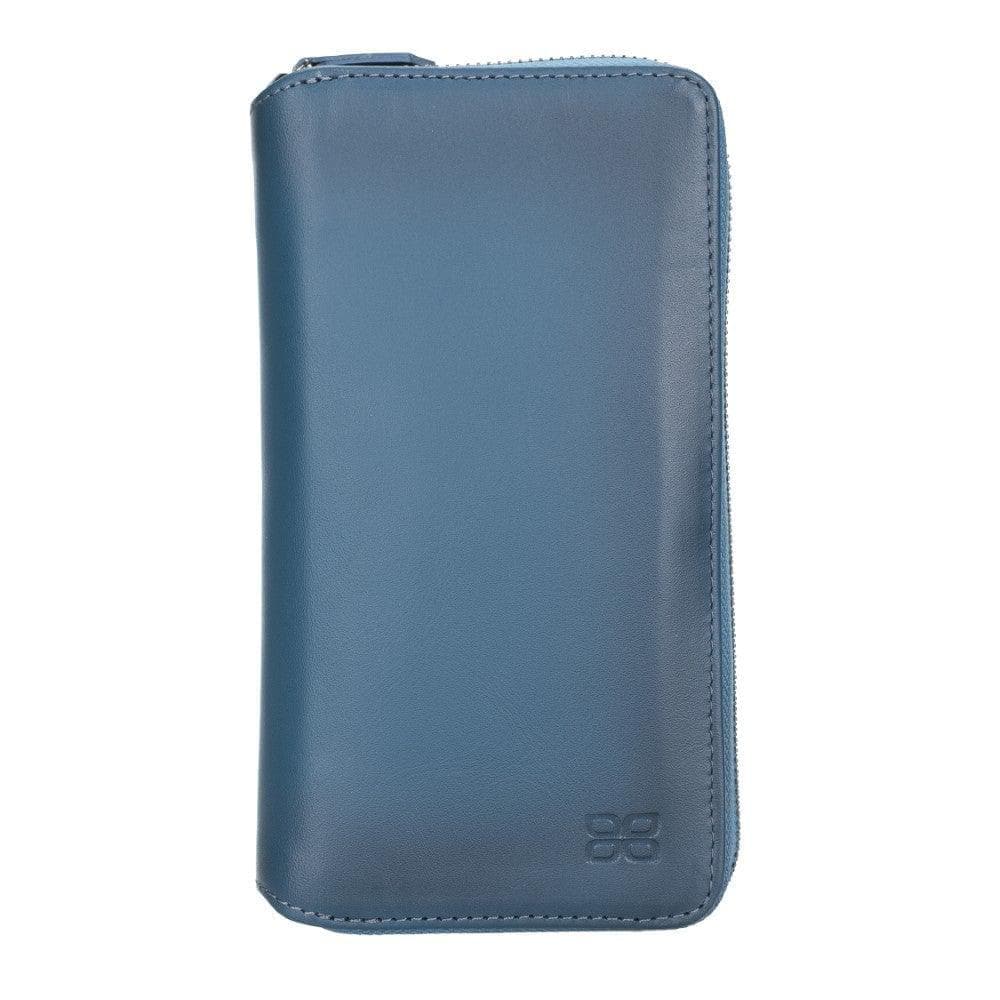 iPhone 12 Series Genuine Leather Detachable and Zipper Pouch Magic Wallet
