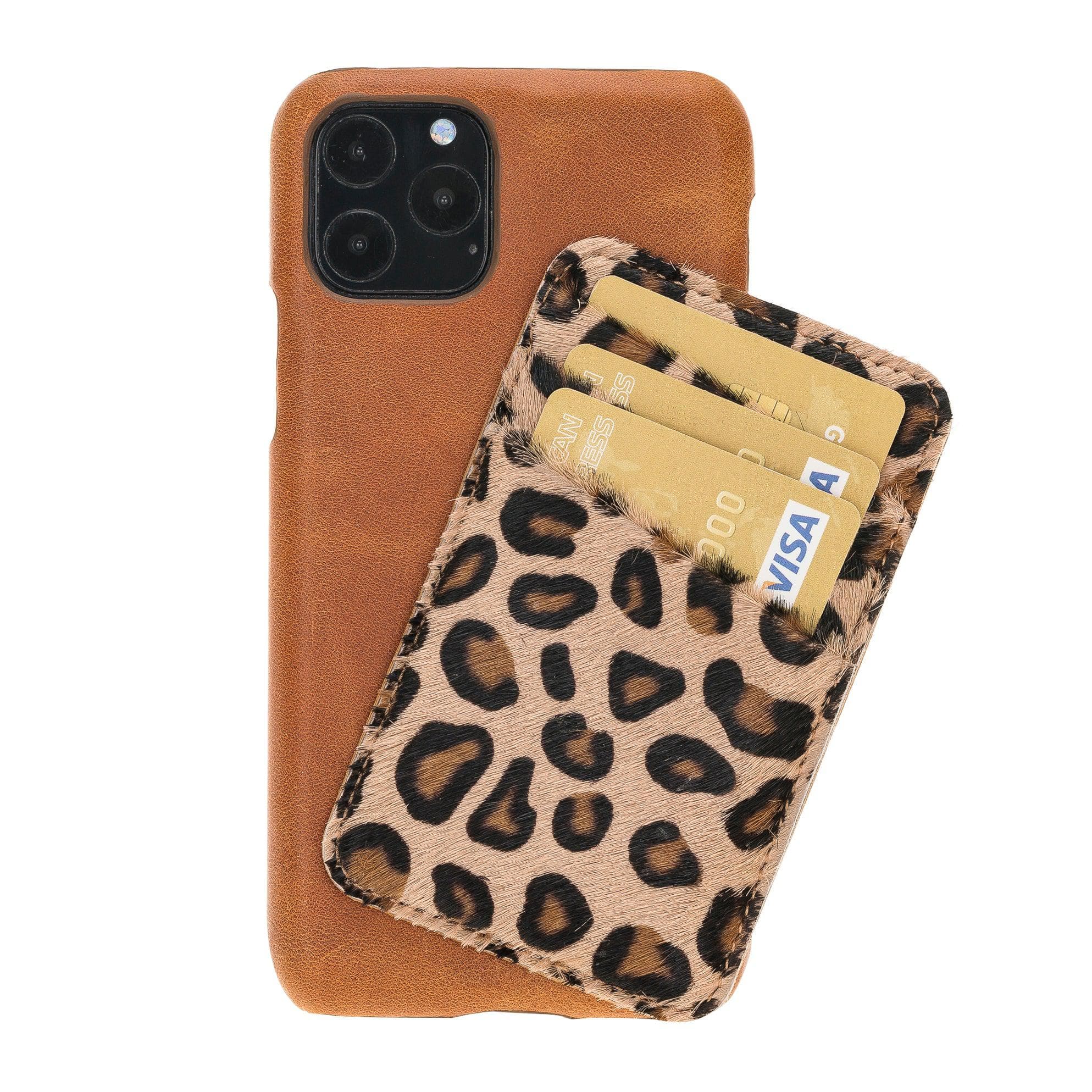 iPhone 11 Series Genuine Leather Ultimate Jacket Case with Detachable Card Holder