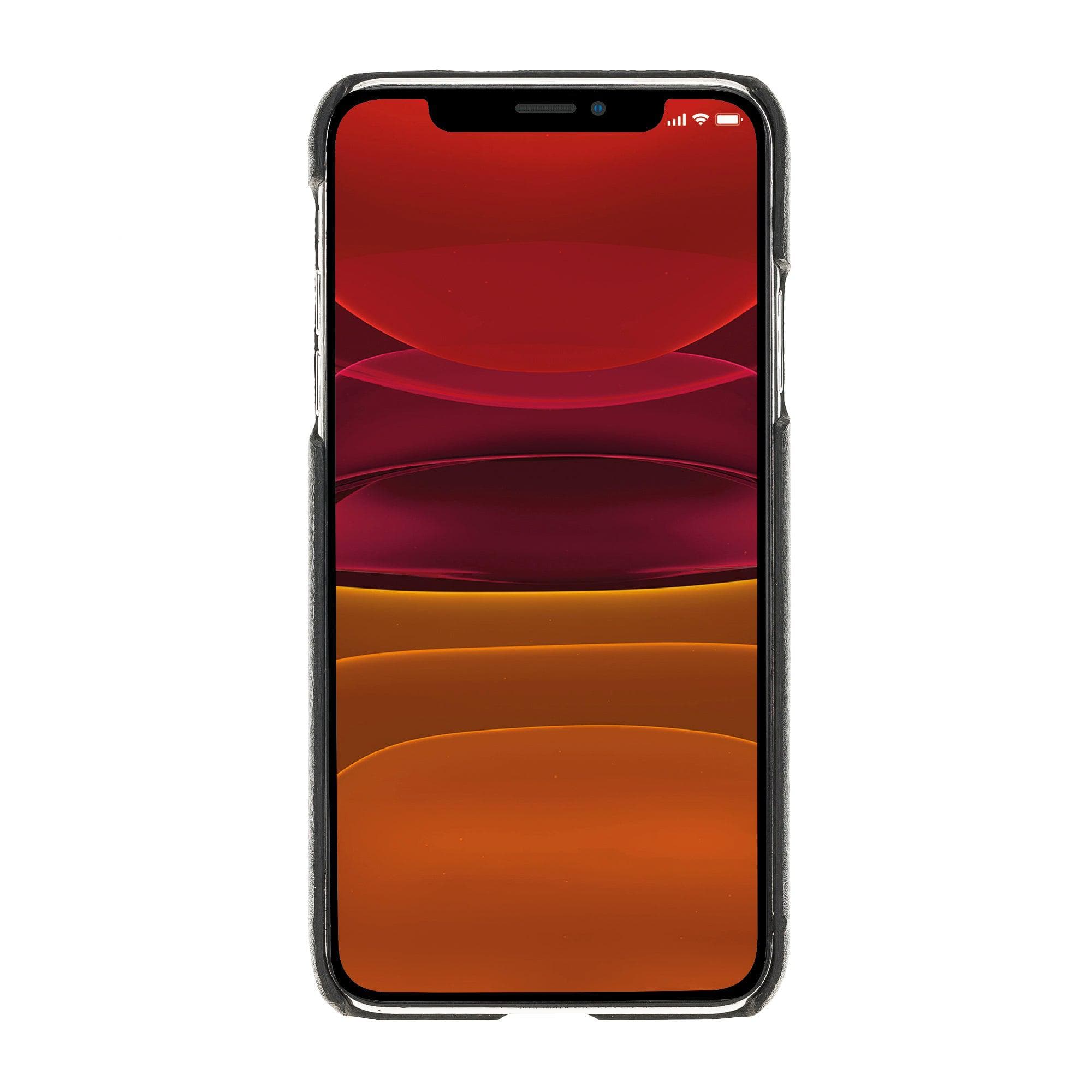 iPhone 11 Series Genuine Leather Ultimate Jacket Case with Detachable Card Holder
