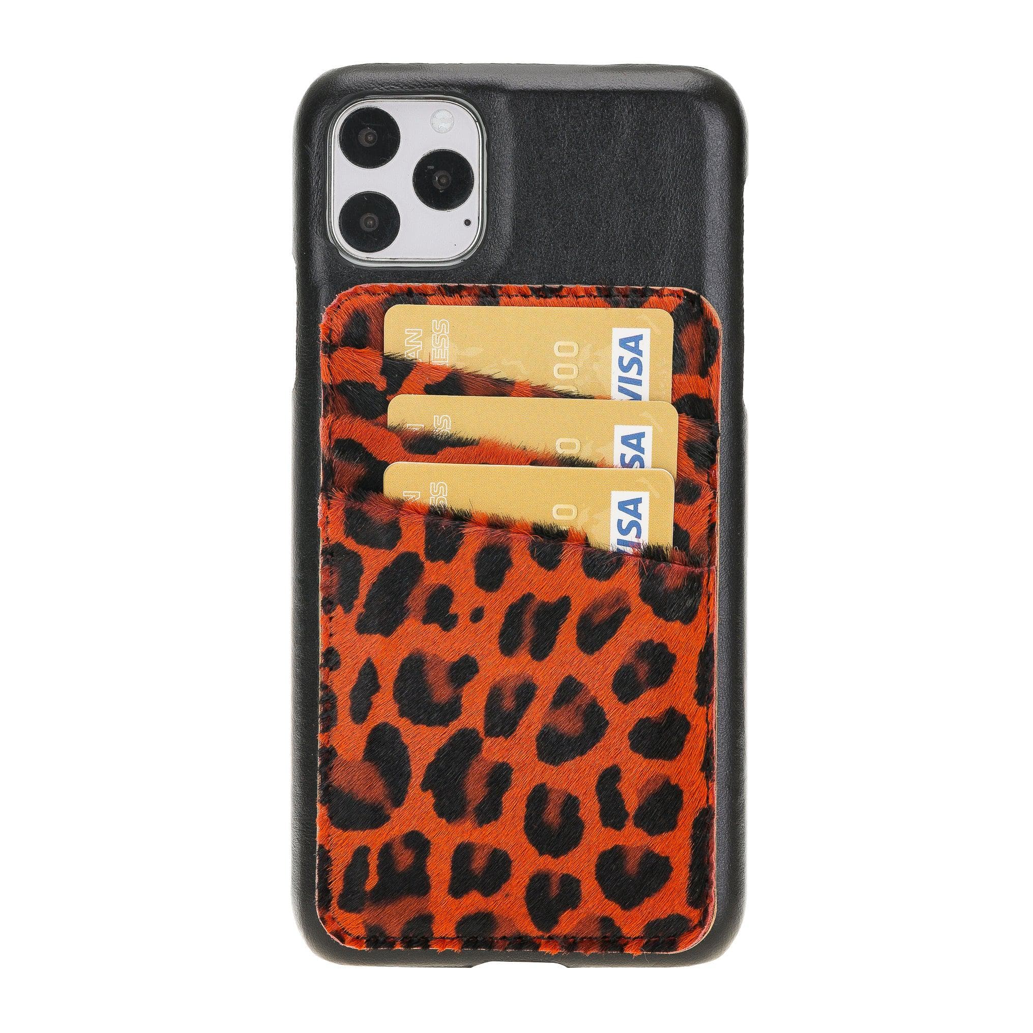iPhone 11 Series Genuine Leather Ultimate Jacket Case with Detachable Card Holder