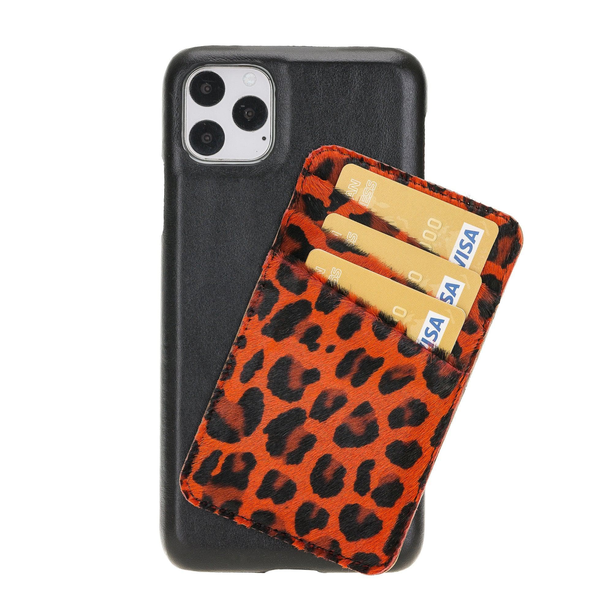 iPhone 11 Series Genuine Leather Ultimate Jacket Case with Detachable Card Holder