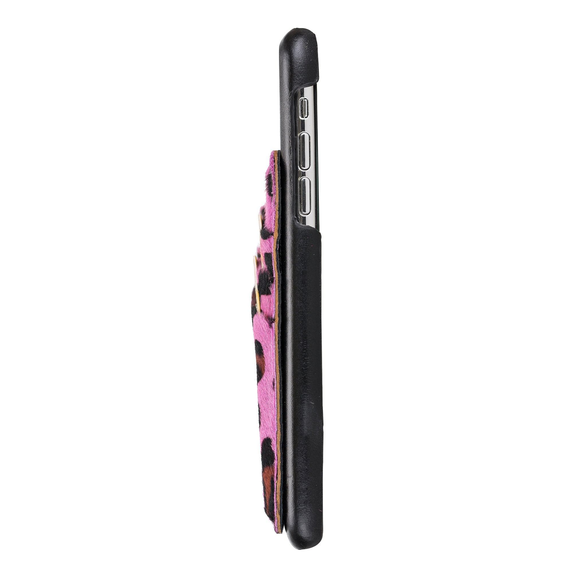 iPhone 11 Series Genuine Leather Ultimate Jacket Case with Detachable Card Holder