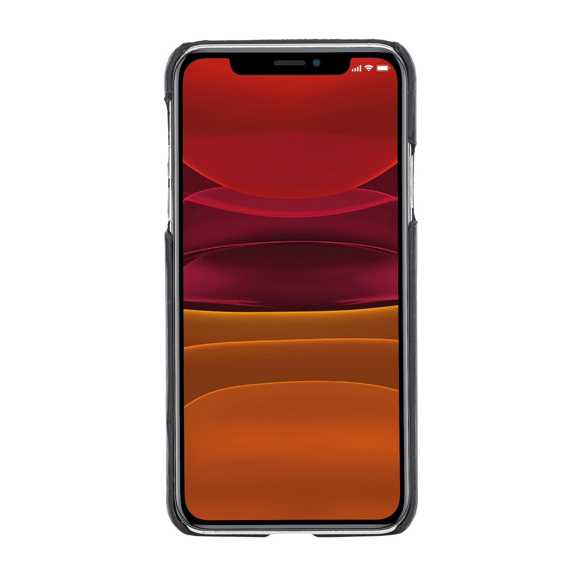 iPhone 11 Series Genuine Leather Ultimate Jacket Case with Detachable Card Holder
