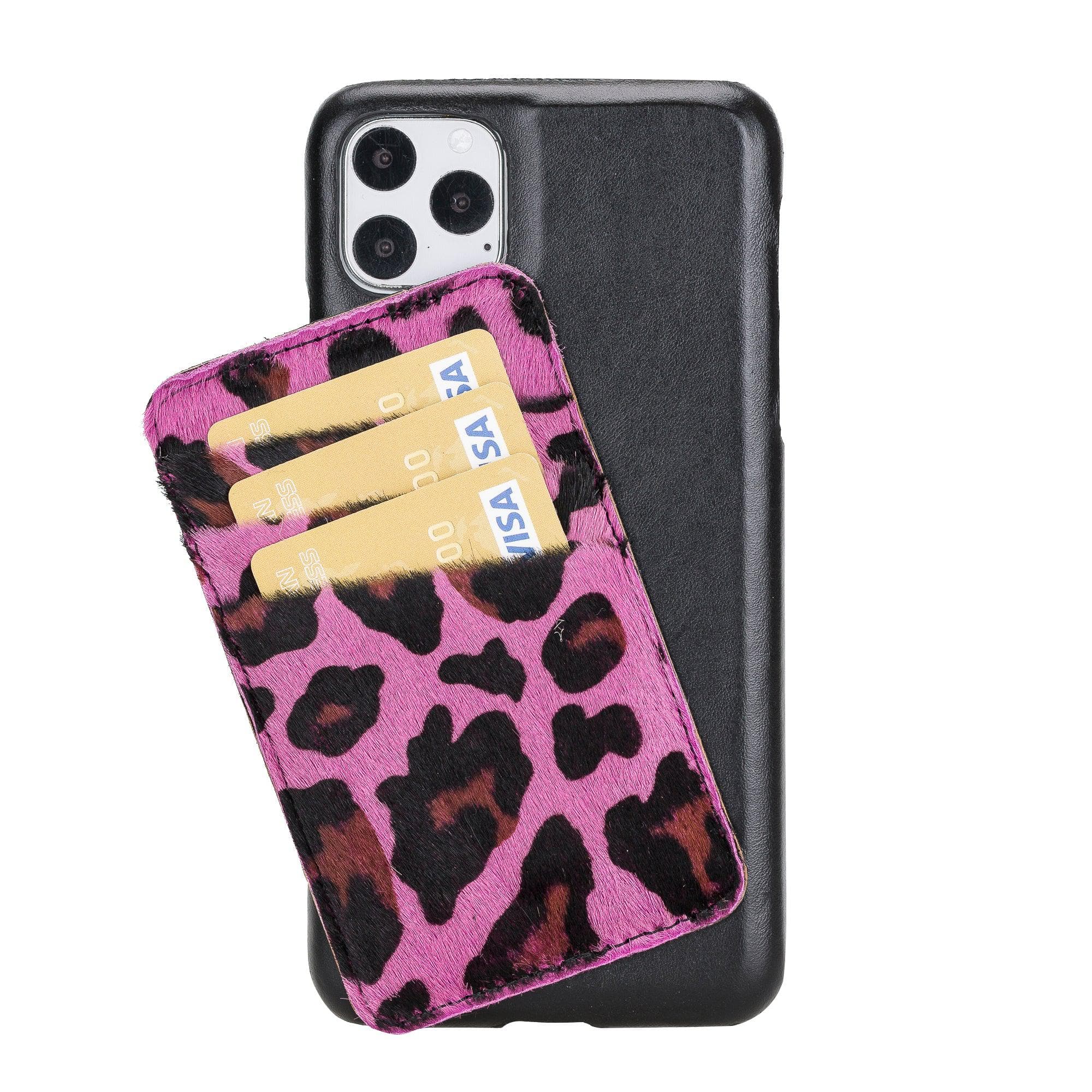 iPhone 11 Series Genuine Leather Ultimate Jacket Case with Detachable Card Holder
