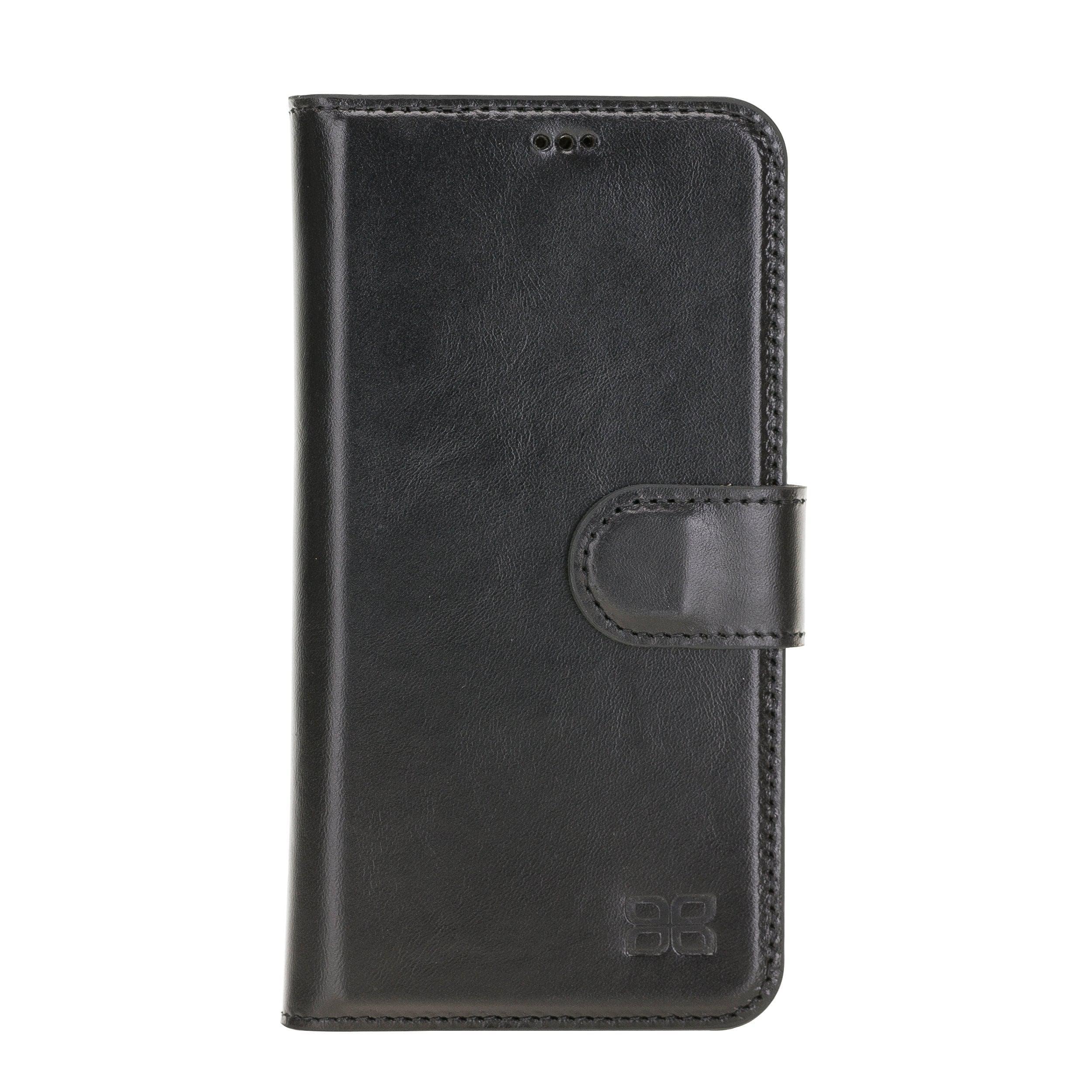Apple iPhone 12 Series Genuine Leather Non Detachable Wallet Cases