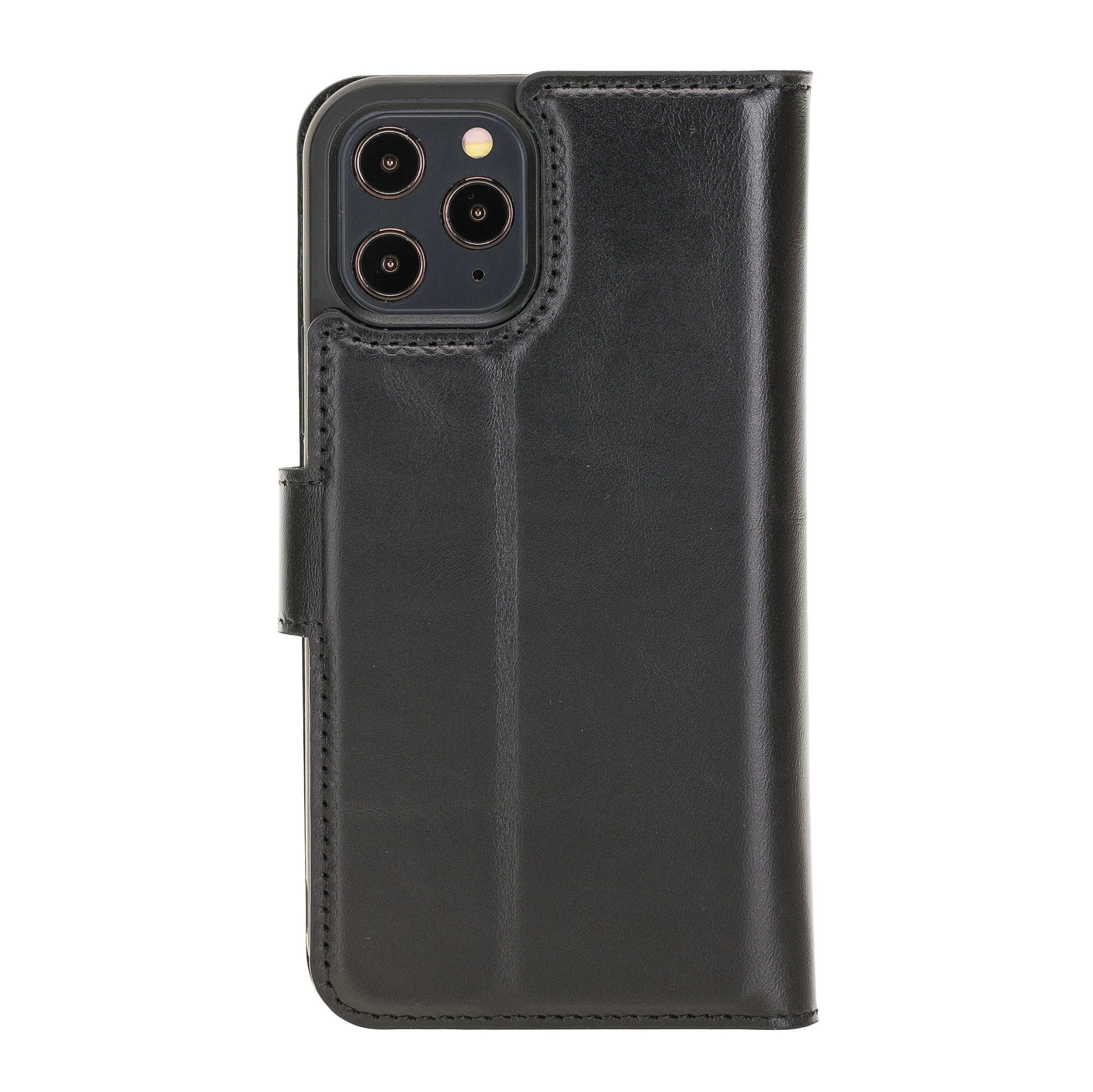 Apple iPhone 12 Series Genuine Leather Non Detachable Wallet Cases
