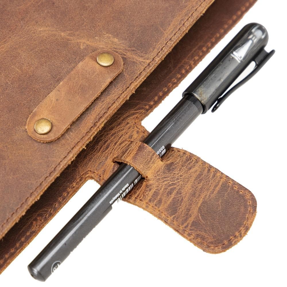 Lonni Luxury Genuine Leather Agenda Cover - /M/L Sizes