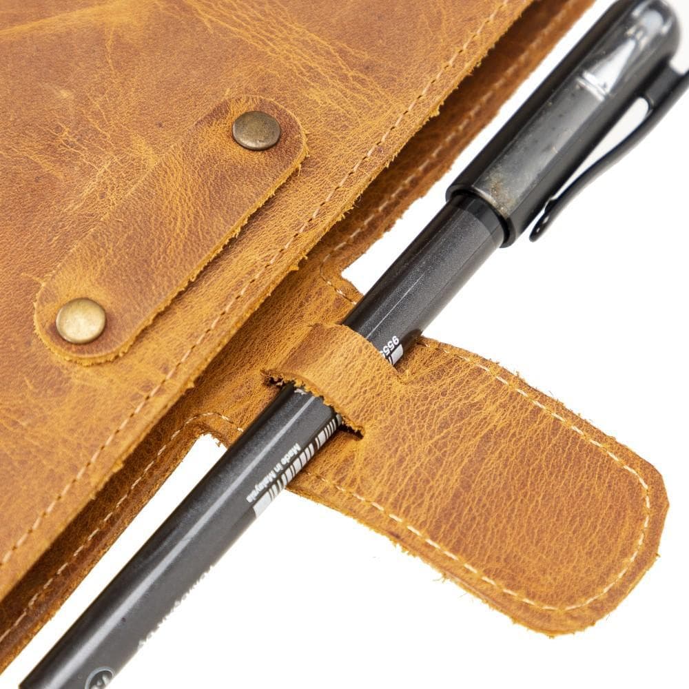 Lonni Luxury Genuine Leather Agenda Cover - /M/L Sizes