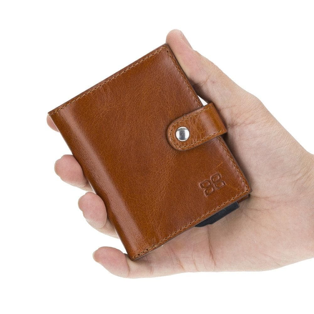 Palermo Genuine Leather Zip Mechanical Card Holder