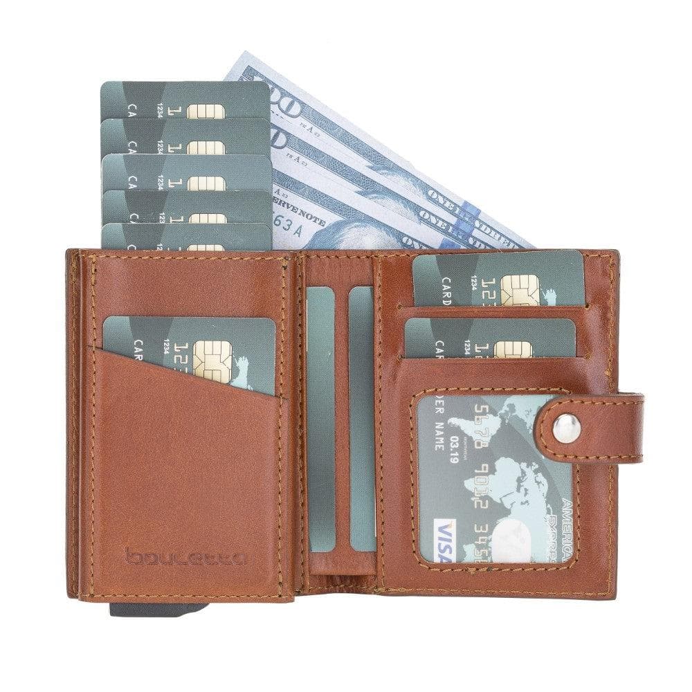 Palermo Genuine Leather Zip Mechanical Card Holder