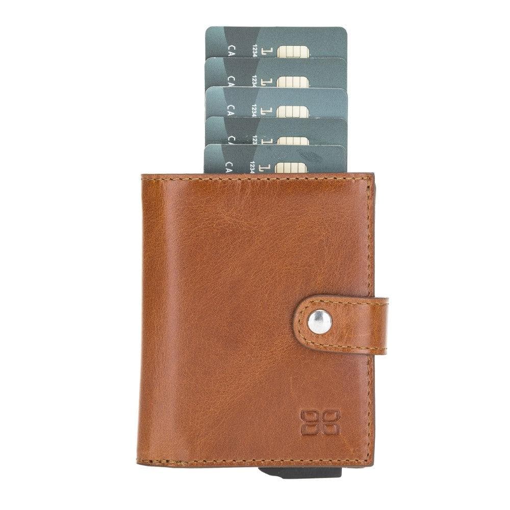 Palermo Genuine Leather Zip Mechanical Card Holder