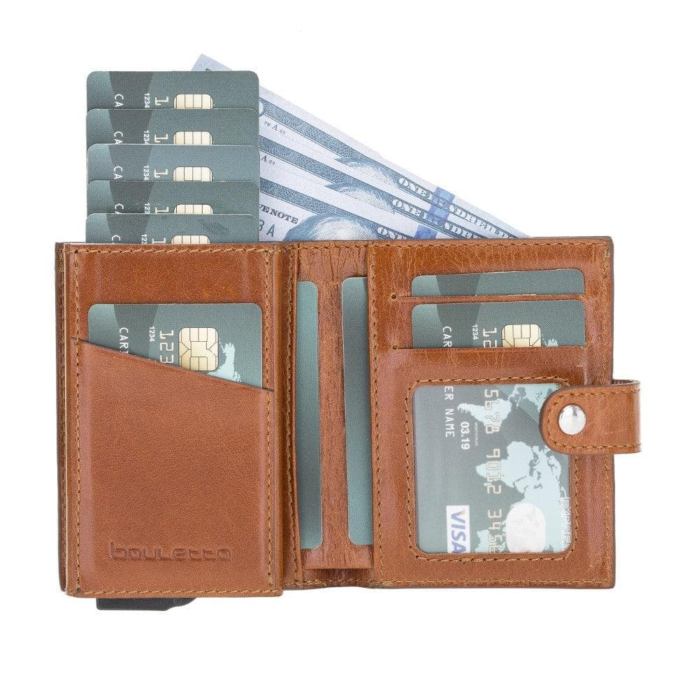 Palermo Genuine Leather Zip Mechanical Card Holder