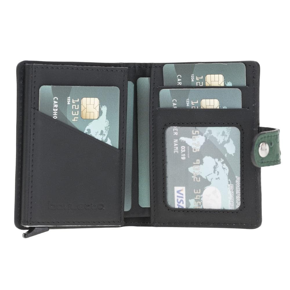 Palermo Genuine Leather Zip Mechanical Card Holder