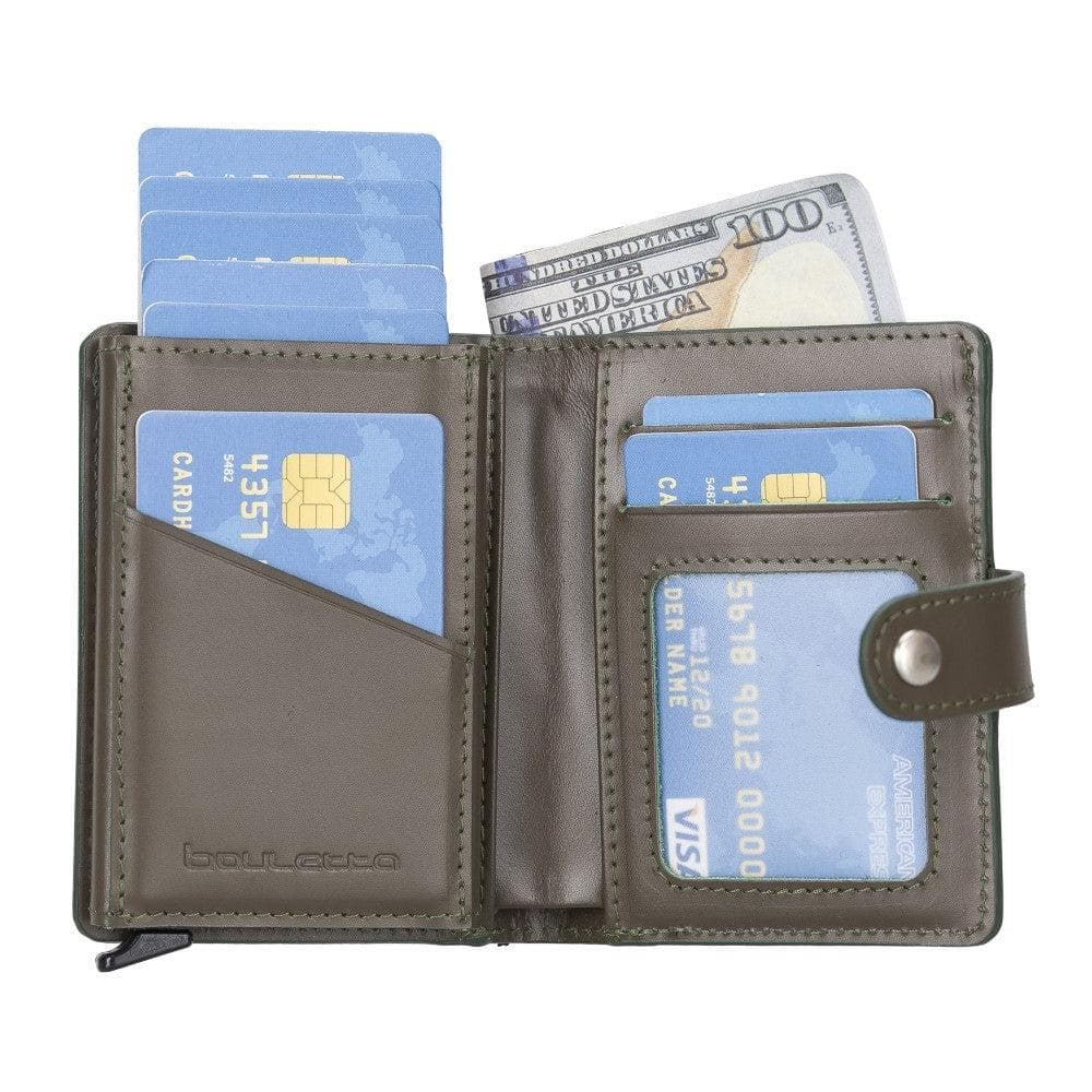 Palermo Genuine Leather Zip Mechanical Card Holder