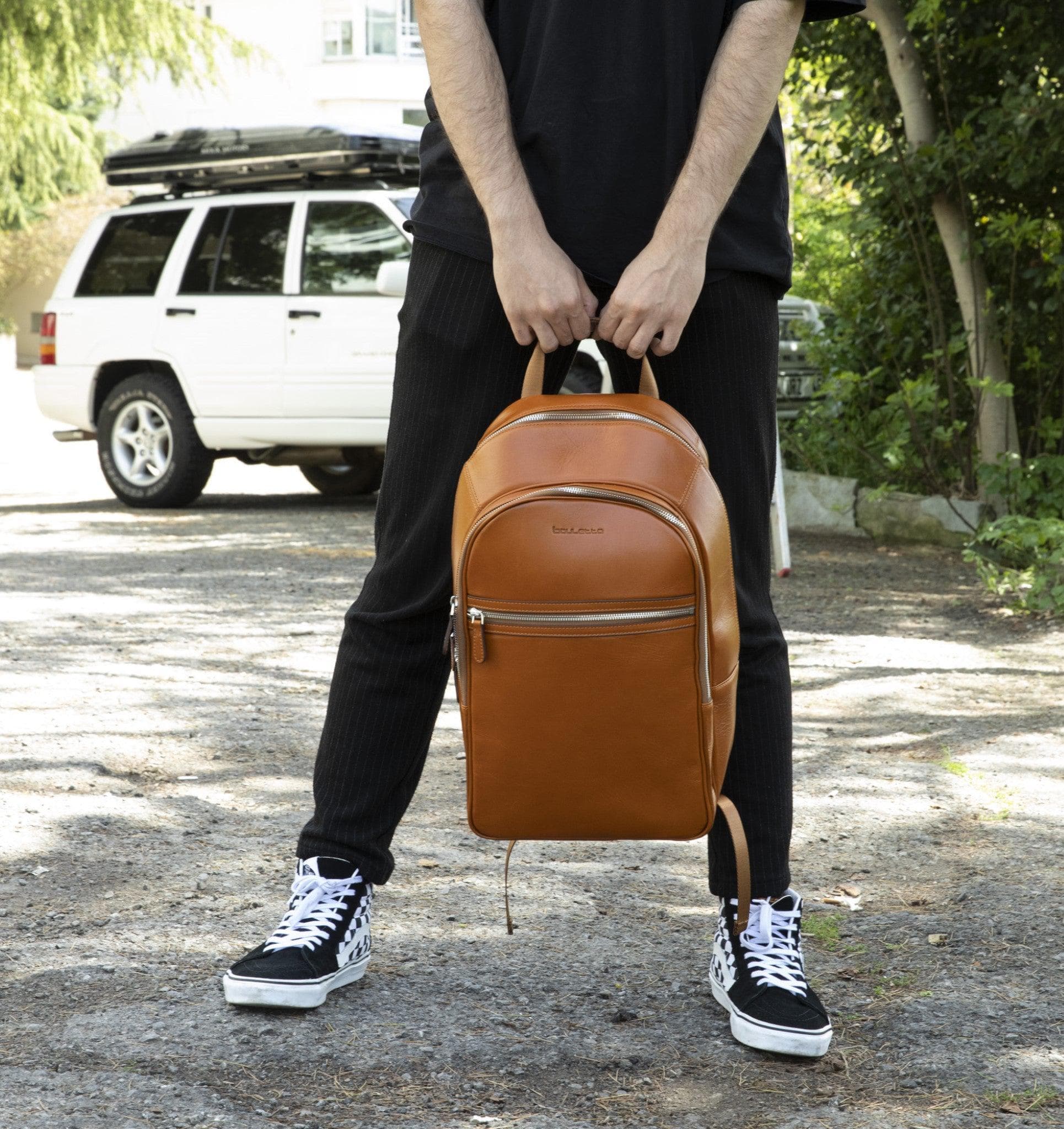Pella Handmade Genuine Leather Backpack & Rucksack