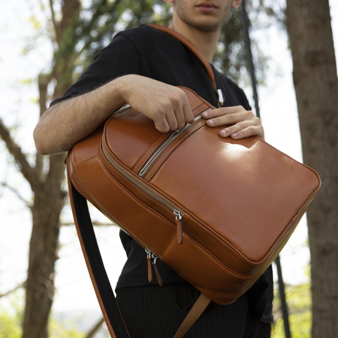 Pella Handmade Genuine Leather Backpack & Rucksack