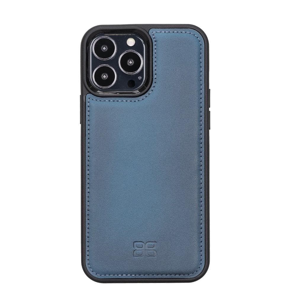 Coque arrière flexible en cuir véritable pour iPhone 13 Series