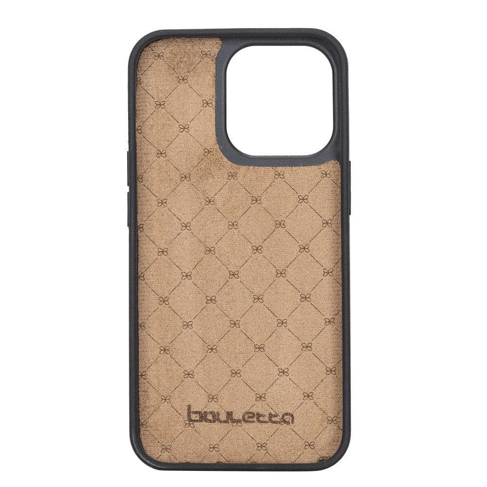 Coque arrière flexible en cuir véritable pour iPhone 13 Series